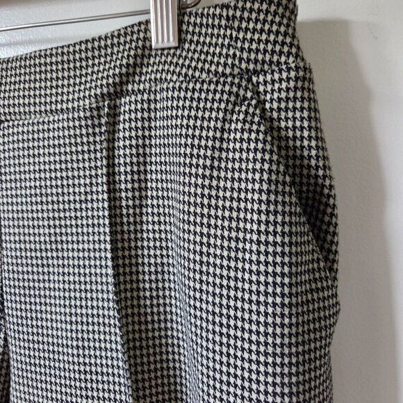 EUC NINE WEST HOUNDSTOOTH CURVY RELAXED CROP PANTS SIZE LARGE - Picture 7 of 14